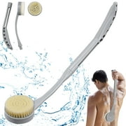 BTideas Back Brush for Shower Adult, 20.5” Back Scrubber for Shower Long Handle Bath Brush, Nylon