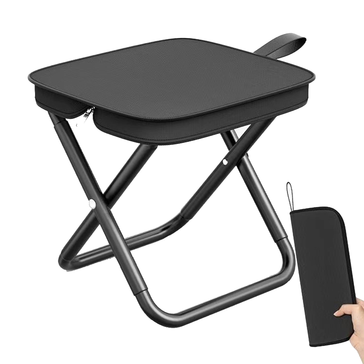 BTideas Camping Stool , Folding Small Chair Portable Camp Stool, Max Weight 330lbs