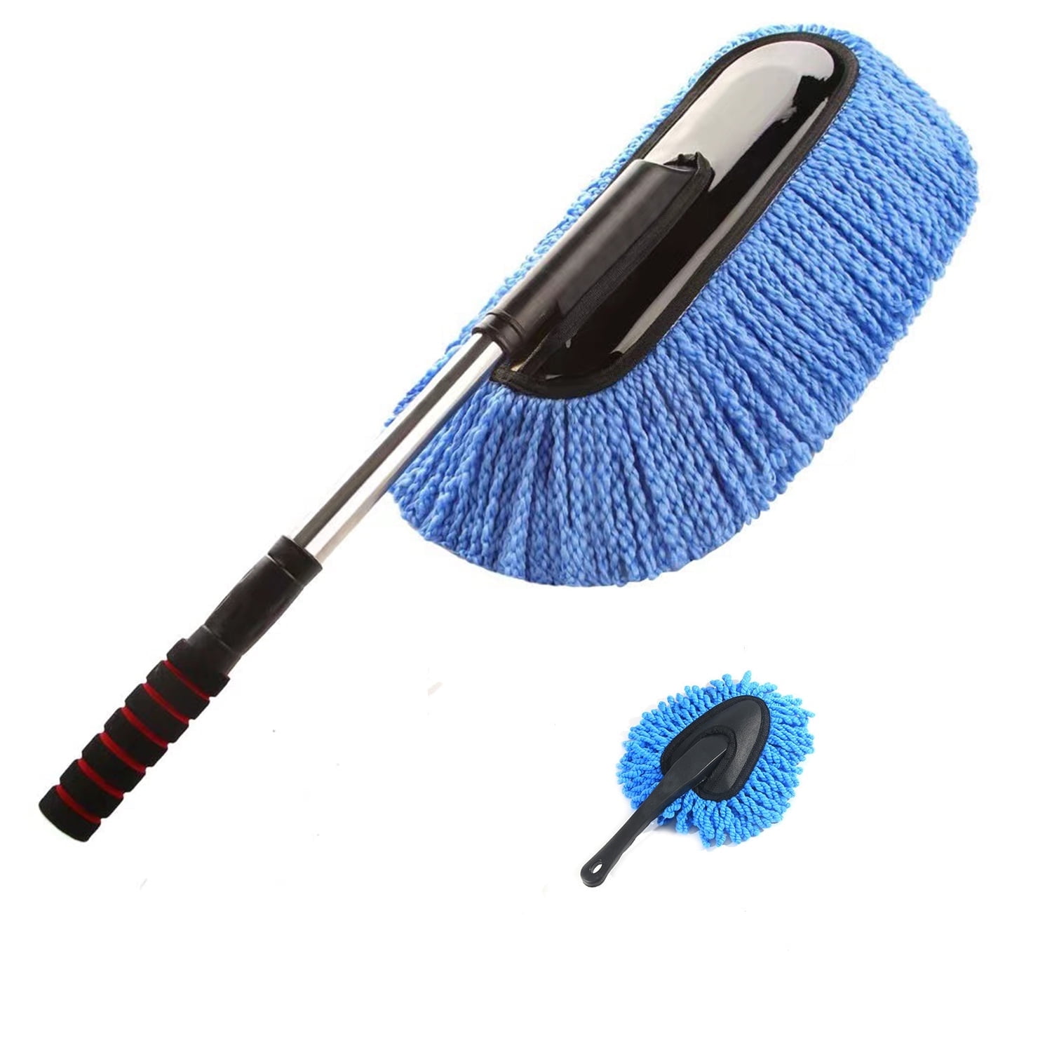 BTideas Car Duster Exterior\u0026Interior, Car Dust Brush, Duster Exterior Scratch Free, 2 Pack, Blue