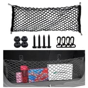 BTideas Cargo Net Organizer,35.4 15.8 Adjustable Elastic Trunk Mesh Nets with Hooks for Suv,Cars