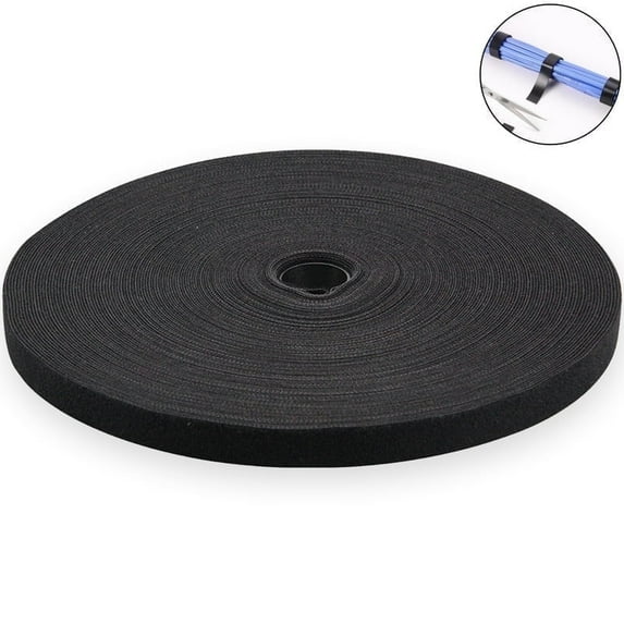 BTideas Double-Sided Hook and Loop Strips,0.4in*164FT Self-Gripping ...