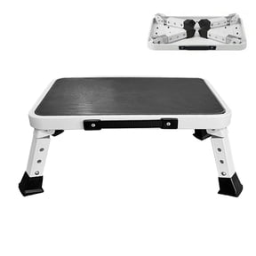 BTideas Folding Step Stool,3-Level Adjustable Non-Slip Collapsible RV Foot Stool,330 Lbs Capacity