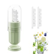 BTideas Mini Ice Cylinder with Dust Cover,3 Pack Ice Cube Trays,Easy Twist To Release Ice Cube