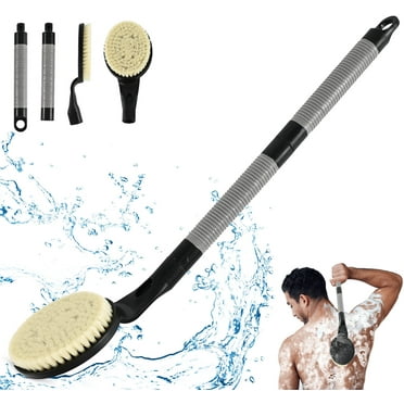 BTideas Long Handle Back Bath Brush, 21.6" Back Scrubber for Shower, Skin Cleanses & Exfoliates