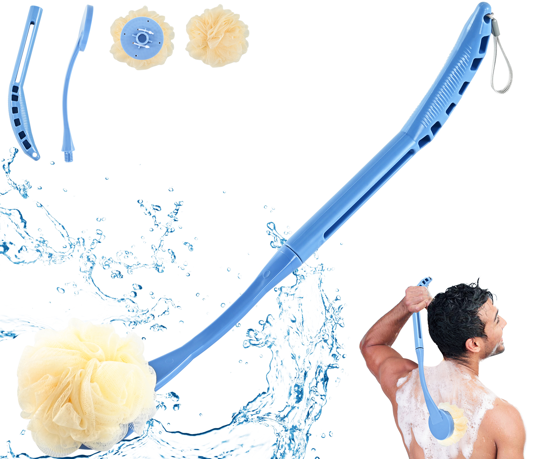 Sea Sponge Loofah on A Stick Beauty Gadgets Heating Pad Long Self Tan