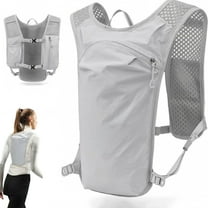 BTideas Running Hydration Vest Backpack,Running Water Vest for Women and Men,for Hiking Cycling,Gray