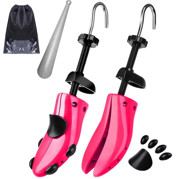BTideas Shoe Stretcher Women Men, 4-way Shoe Trees, Shoe Expander Adjustable Length & Width, Plastic