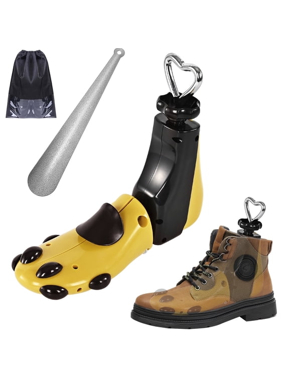 Shoe Stretcher Women Men, Boot Stretcher, Adjustable Boot Widener, Plastic,Yellow,1 Pack