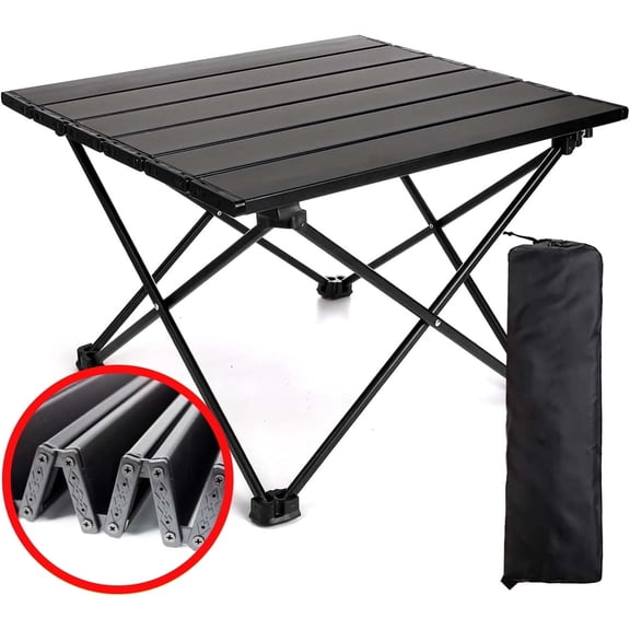 BTideas Small Folding Camping Table, Portable Beach Table for Sand, Prefect for Outdoor,Picnic,BBQ