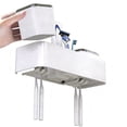 thumbnail image 1 of BTideas Toothbrush Holders for Bathrooms,2 Cups Toothbrush Holder Wall Mounted with Brush Sink,White, 1 of 8