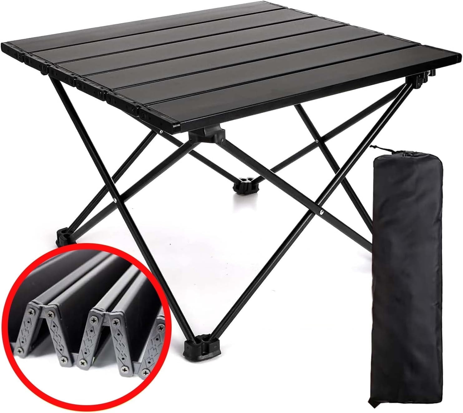 BTideas Small Folding Camping Table, Portable Beach Table for Sand, Prefect for Outdoor,Picnic,BBQ