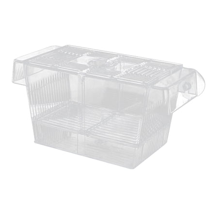 BToBackYard Aquarium Fish Tank Clear Fish Breeding Isolation Box Aquarium Breeder Fish Tank Double Guppies Hatching Incubator