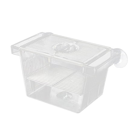 BToBackYard Aquarium Fish Tank Clear Fish Breeding Isolation Box Aquarium Breeder Fish Tank Double Guppies Hatching Incubator