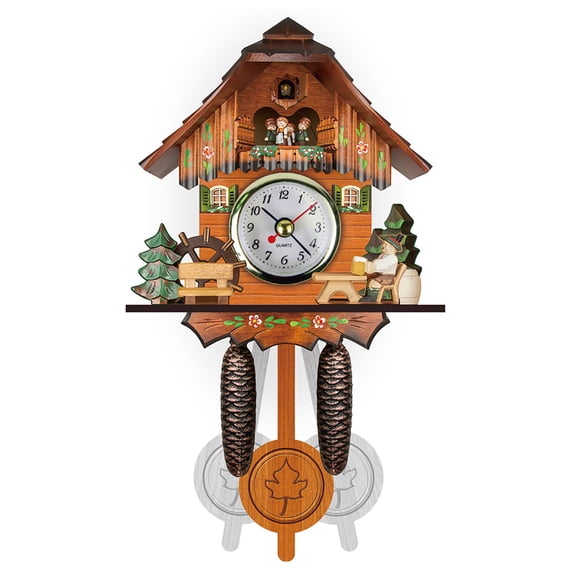 BToBackYard House Wall Clock Retro Alarm Clock