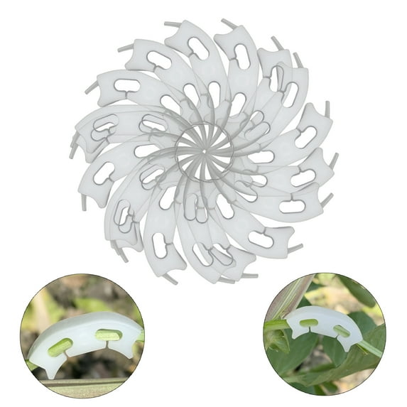 BToBackyard Garden Tools Plant Bender Plastic Protect The Stalk 40mm Practical Light And Convenient Useful 100pcs Tomato Fixing Clip