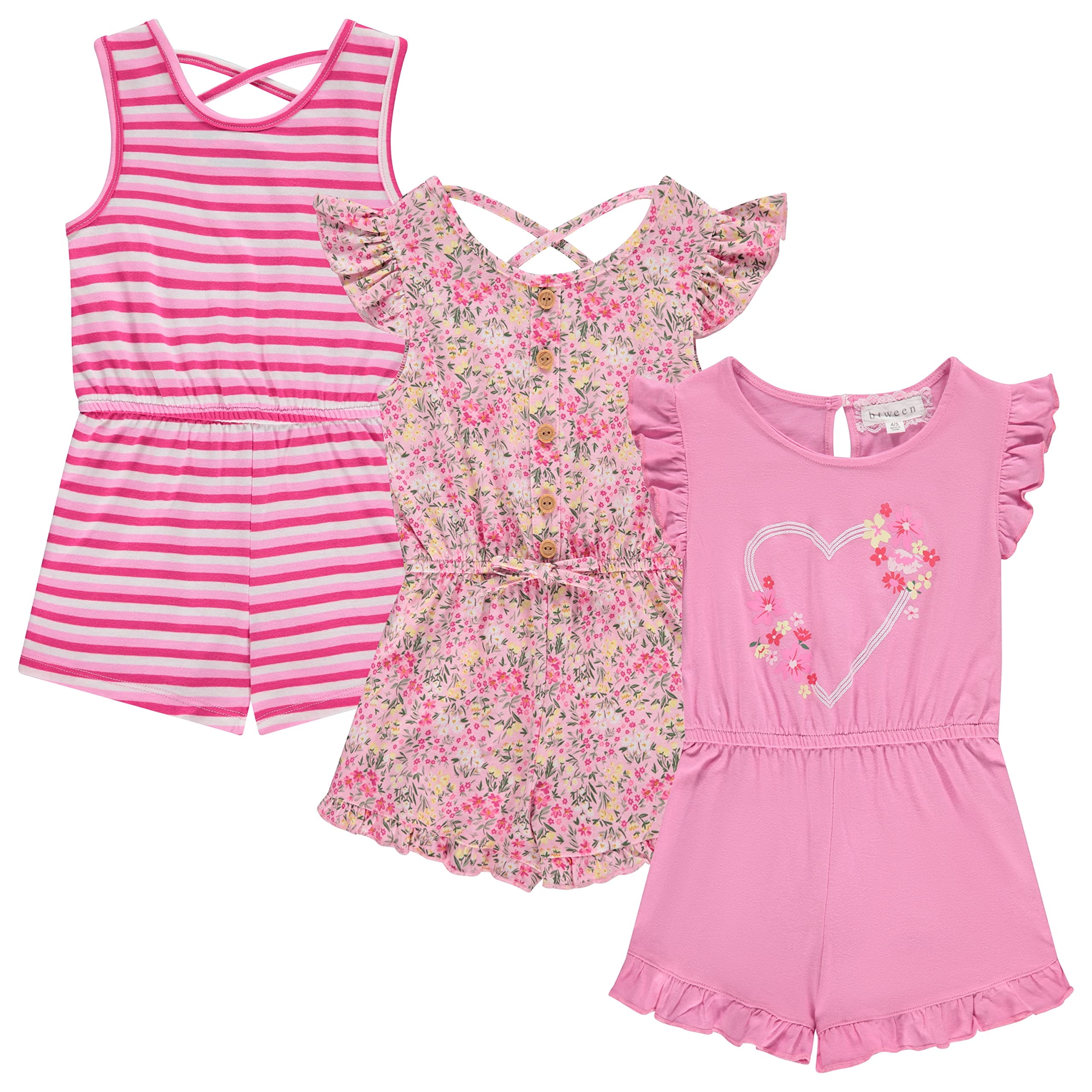 BTween-3-Pack-Girls-Jumpsuits-