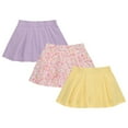 thumbnail image 1 of BTween 3 Pack Skorts for Girls - Kids Scooter Skirts - Skirt Layered Shorts with Floral, Solid, Tie Dye or Butterfly Prints, 1 of 4