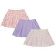 thumbnail image 1 of BTween 3 Pack Skorts for Girls - Kids Scooter Skirts - Skirt Layered Shorts with Floral, Solid, Tie Dye or Butterfly Prints, 1 of 4