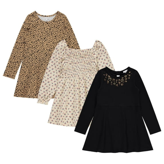 BTween 3 Piece Girls Summer Dress Set Short Sleeve Casual Skater Dresses