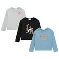 thumbnail image 1 of BTween Girls 3-Pack CVC Fleece Pullover Tops, Soft, Cozy, and Stylish Sweatshirts - Lake, Size 5, 1 of 6