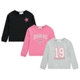 thumbnail image 1 of BTween Girls 3-Pack CVC Fleece Pullover Tops, Soft, Cozy, and Stylish Sweatshirts - Rose, Size 14, 1 of 6