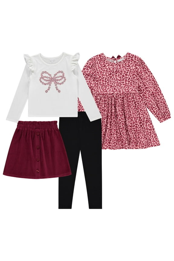Girls 4 Pack Dress and Cord Skirt New