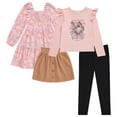 thumbnail image 1 of BTween Girls' 4-Pack Fall Outfit: Dress, Skirt, Tee, Leggings, Cotton Blend,LEOPD,12, 1 of 5