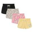 thumbnail image 1 of BTween Girls 4-Piece Active Performance Dolphin Shorts with Faux Drawstring, Sports Running Shorts for Kids, 1 of 5