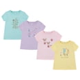 thumbnail image 1 of BTween Girls 4-Piece Summer Tops | Fashionable Short Sleeve T-Shirt | Casual Daily Shirt for Kids - Assorted Colors, 1 of 5