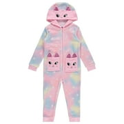 BTween Hooded Onesie PJs for Girls, STARS,8