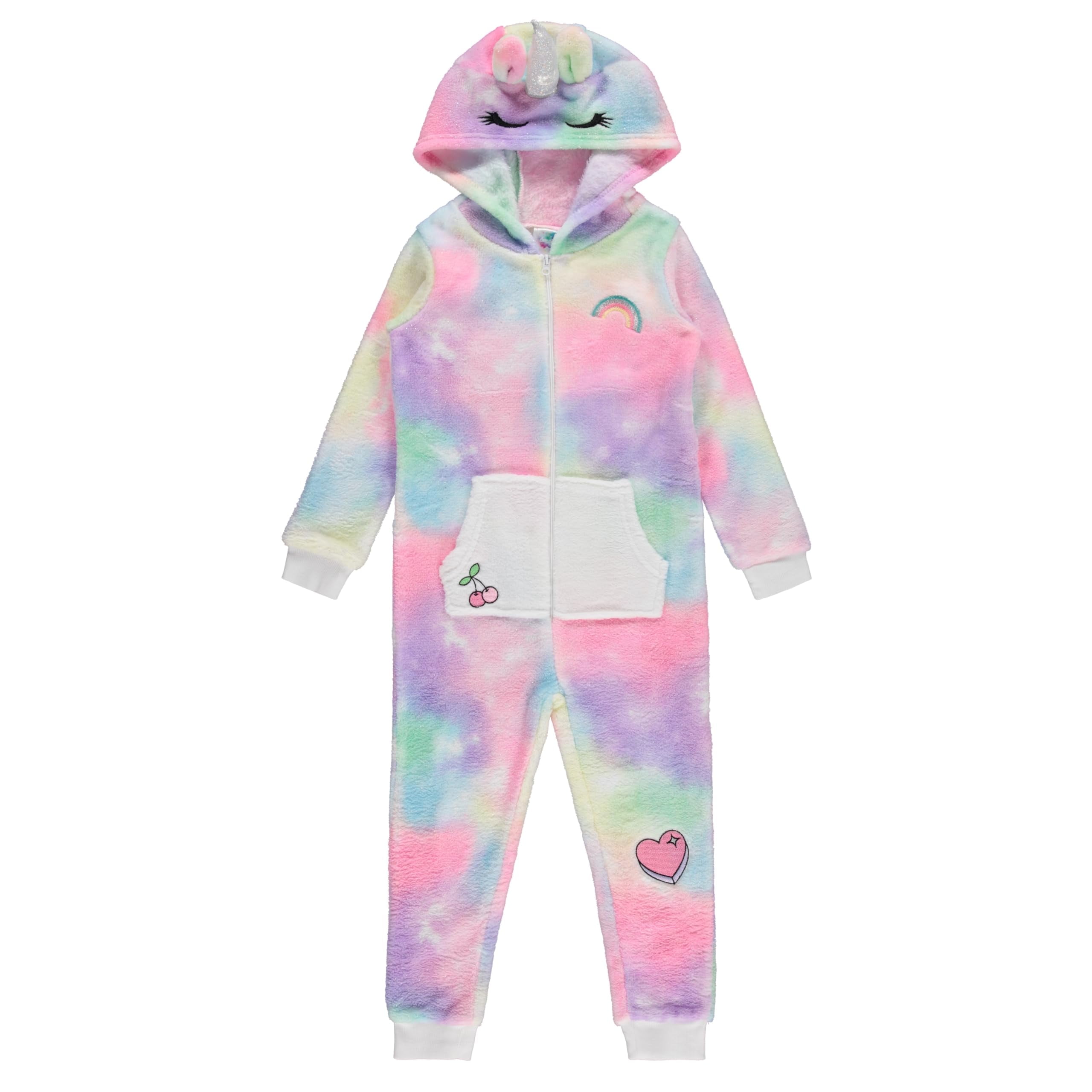 BTween Hooded Onesie PJs for Girls, UNICO,10