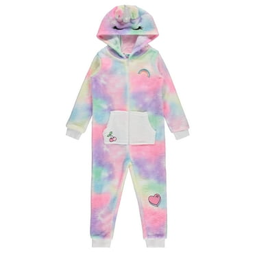 BTween Hooded Onesie PJs for Girls, UNICO,8