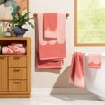 thumbnail image 1 of Beautiful by Drew Barrymore 6-Piece Scallop Bath Towel Set, Soft 100% Cotton, Rose, 1 of 4