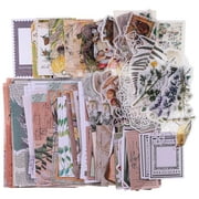 BUBABOX 260 Pcs Vintage Scrapbooking Stickers and Paper, DIY Washi Stickers, Scrapbooking Stuff for Adults and Kids, Nature Antique Paper Stickers Retro Decorative Decals for Art Journaling(Nature)