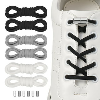 HOMAR Elastic No Tie Shoelaces Stretch Tieless No Tie Shoe Strings for  Adults and Kids No Tie Shoe Laces