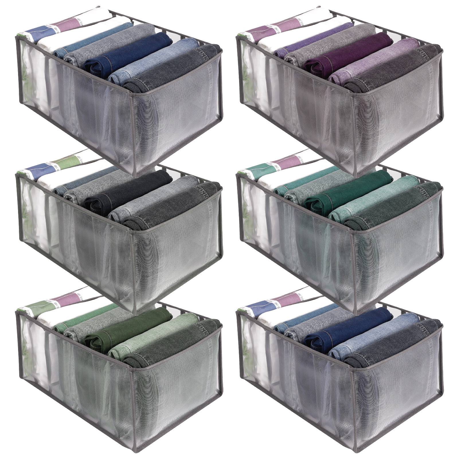 Mainstays Set of 7 Drawer Storage Organizer Bins