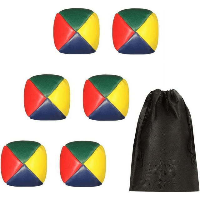 BUBABOX 6 Pcs Juggling Balls Beginners Durable Colorful Soft Easy with