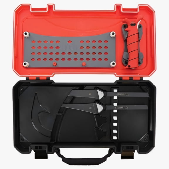 BUBBA Multi-Flex Interchangeable Fishing Knife Blade Kit with Non-Slip Grip, Ti-Nitride Stainless Steel Blades & Storage Case