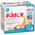 thumbnail image 1 of BUBBL'R Antioxidant Sparkling Water, Fruit Punch'r, 12 fl oz, 6 Pack Cans, 1 of 6