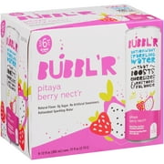 BUBBL'R Antioxidant Sparkling Water, Pitaya Berry Nect'r, 12 fl oz, 6 Pack Cans