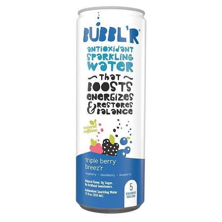 BUBBL'R Triple Berry Breez'r, 12 Oz Can