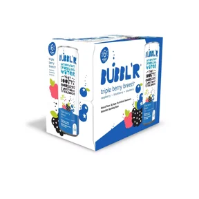 BUBBL'R Triple Berry Breez'r Antioxidant Sparkling Water - 6pk/12 fl oz Can