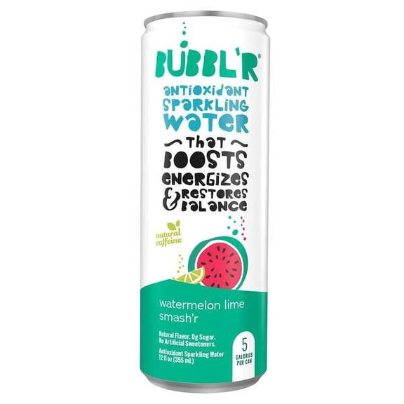 BUBBL'R Watermelon Lime Smash'r, 12 Oz Can