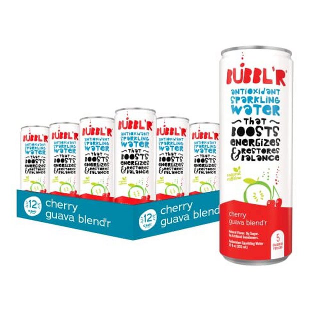 BUBBL'R cherry guava blend'r, Antioxidant Sparkling Water with Natural