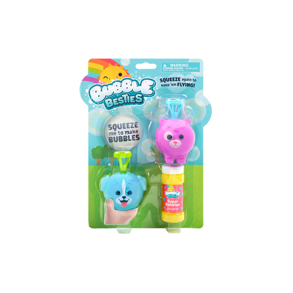 Chuckle & Roar Bubble Besties Bubble Blowing Toy for Children Ages 3+, by Buffalo Games