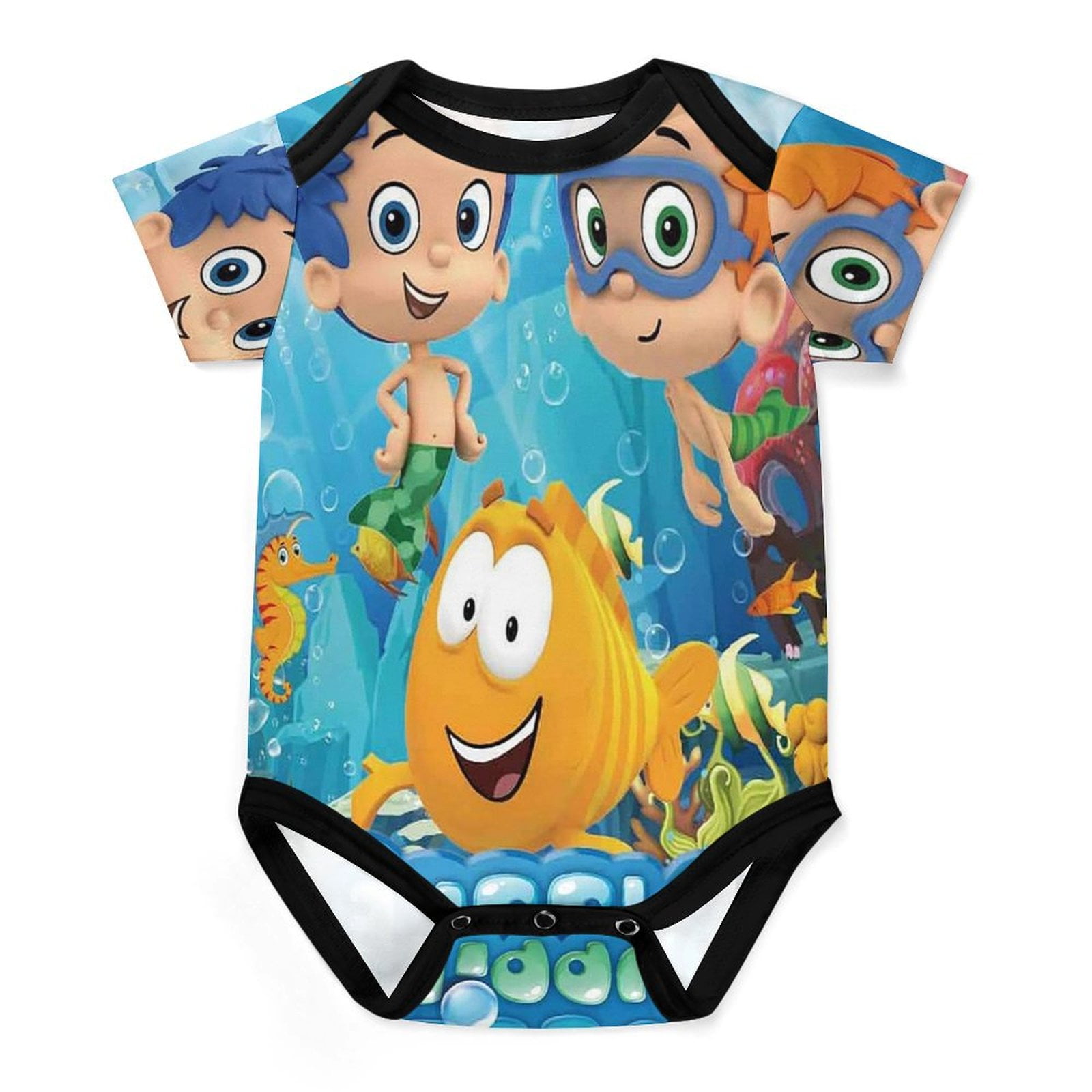 BUBBLE GUPPIES Baby Bodysuit Boy Girl Clothes Soft Newborn Infant