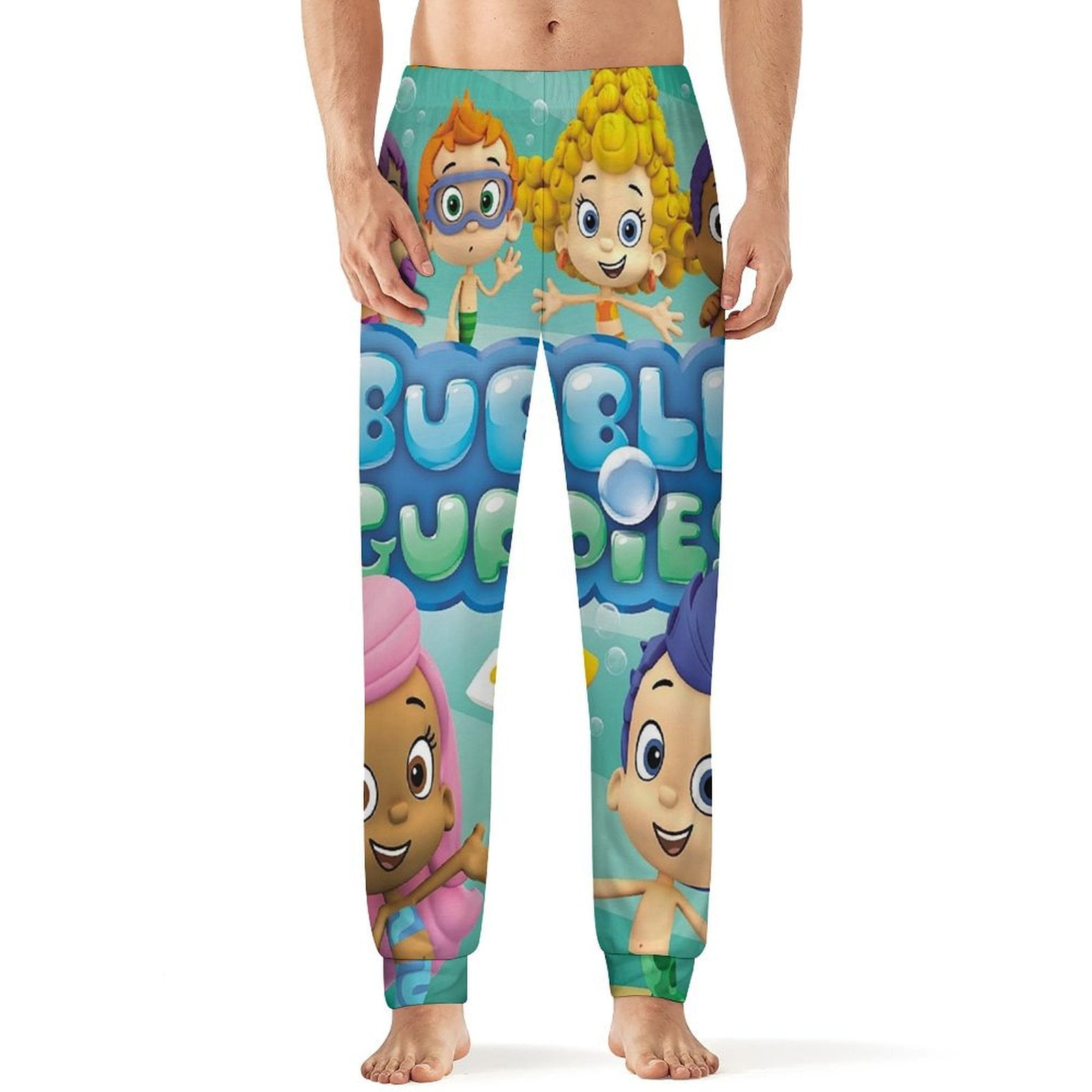 BUBBLE GUPPIES Mens PJ Pajama Pants Bottoms Lounge Pants Sleepwear PJs ...