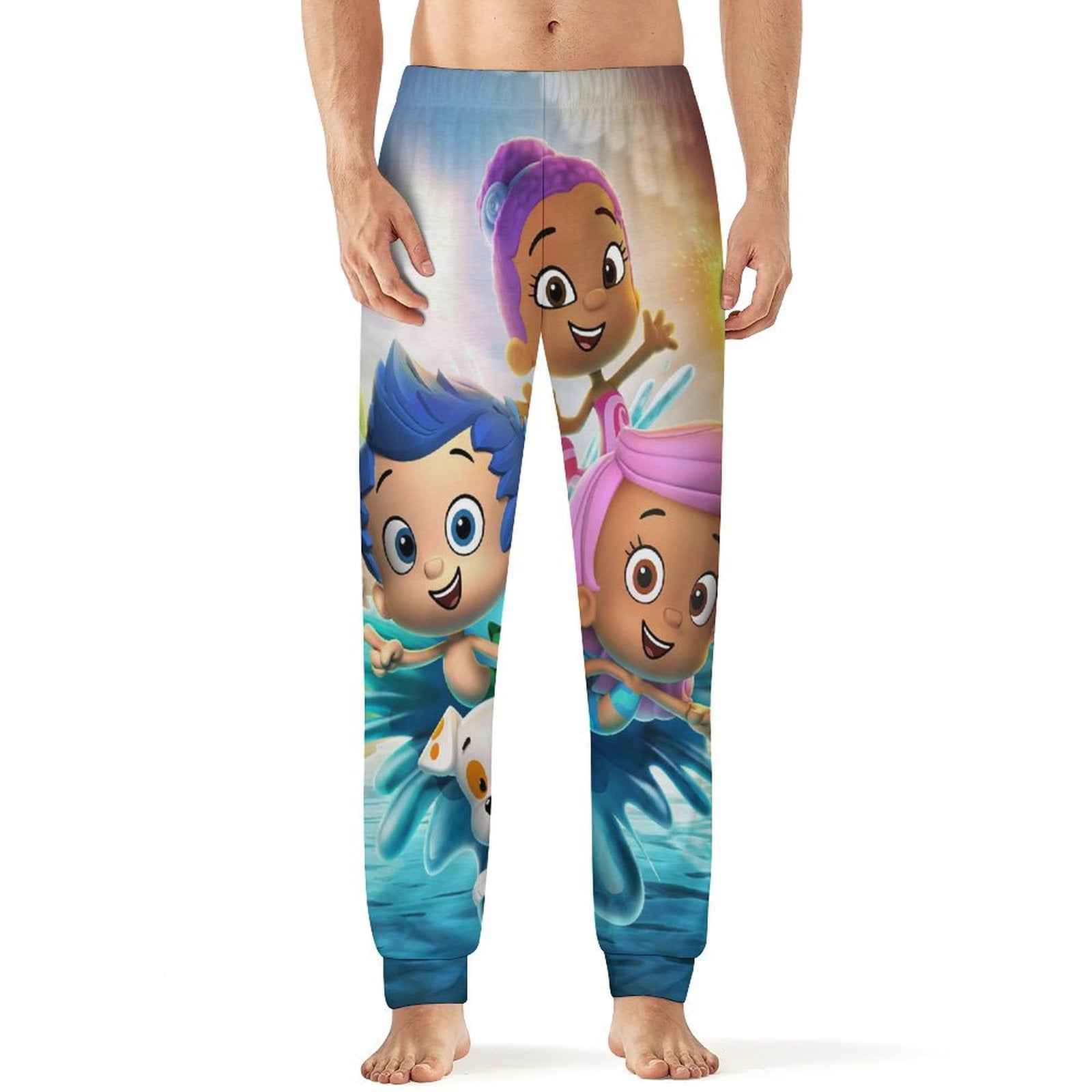 BUBBLE GUPPIES Mens PJ Pajama Pants Bottoms Lounge Pants Sleepwear PJs ...