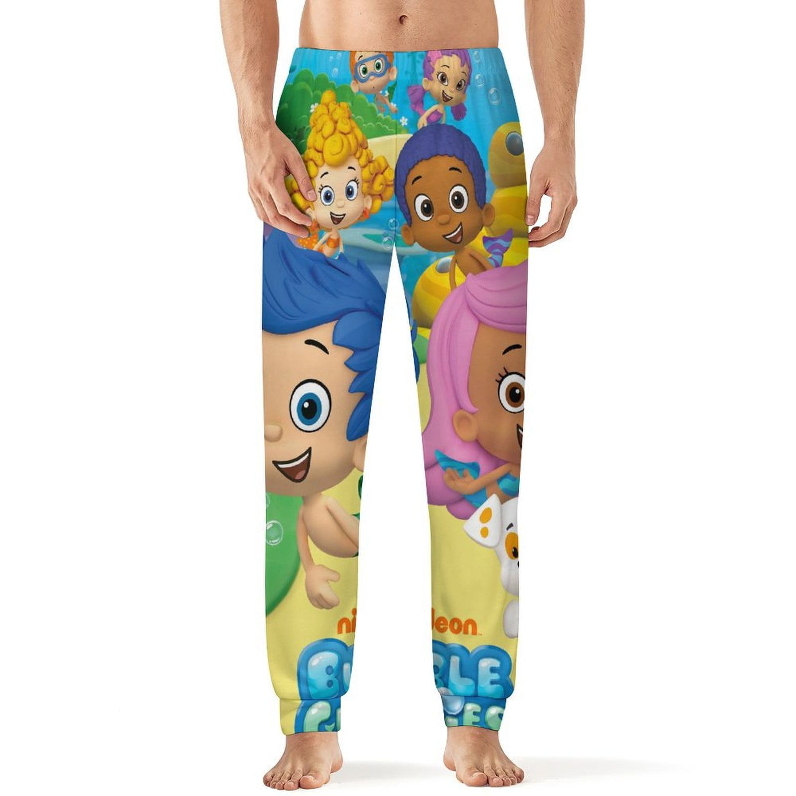 BUBBLE GUPPIES Mens PJ Pajama Pants Bottoms Lounge Pants Sleepwear PJs ...