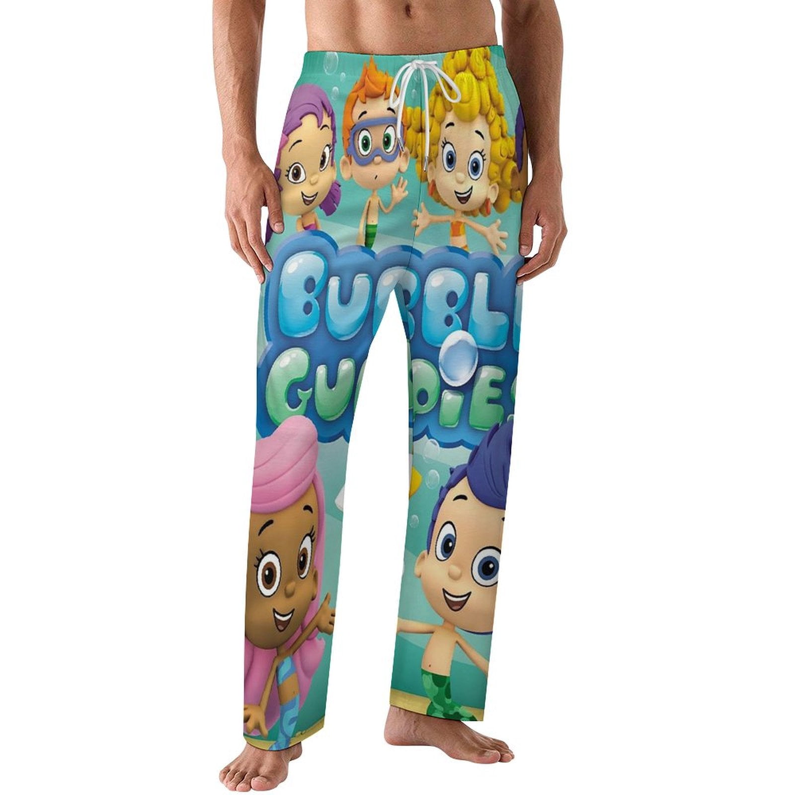 BUBBLE GUPPIES Mens PJ Pajama Pants Bottoms Lounge Pants Sleepwear PJs ...